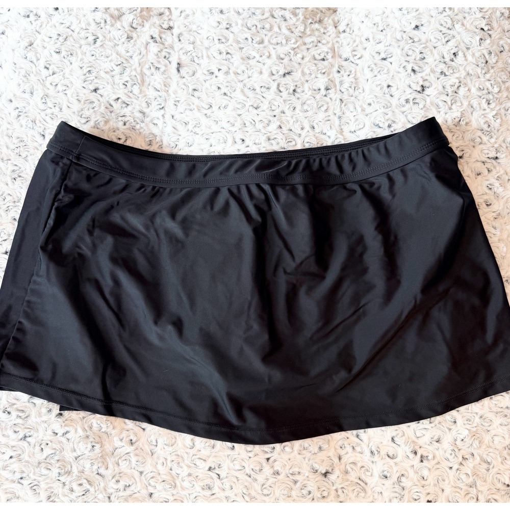 Catalina Black Swim Skirt NWOT XL Full Coverage‎ Plus size Comfortable Classic